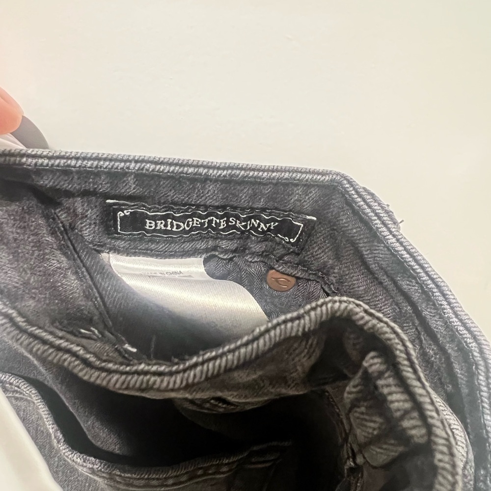 Lucky Brand Washed Black Bridgette Skinny Jeans Size 6/28 Ankle - Picture 3 of 4